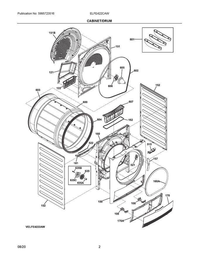 Diagram for ELFE422CAW
