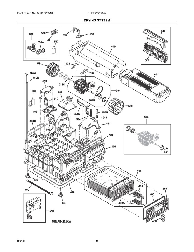 Diagram for ELFE422CAW
