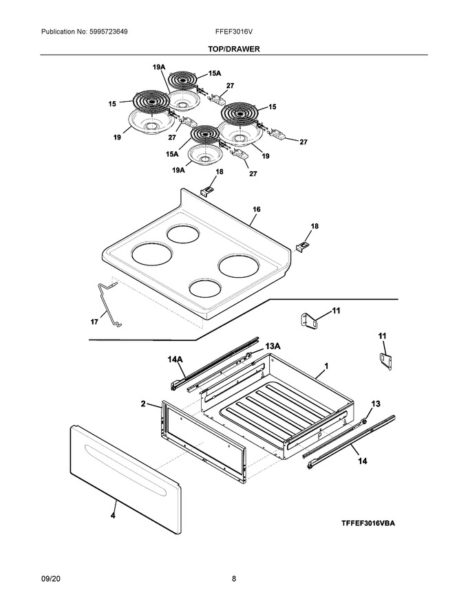 Diagram for FFEF3016VWC