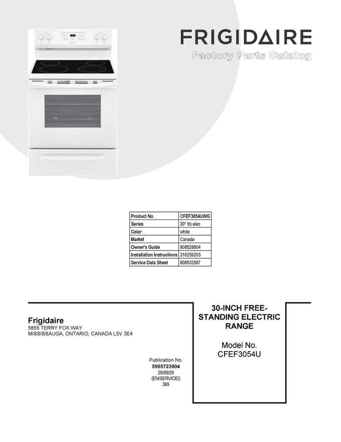 Diagram for CFEF3054UWG
