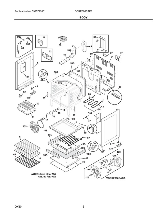 Diagram for GCRE306CAFE