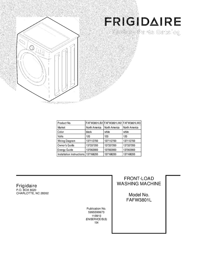 Diagram for FAFW3801LB2