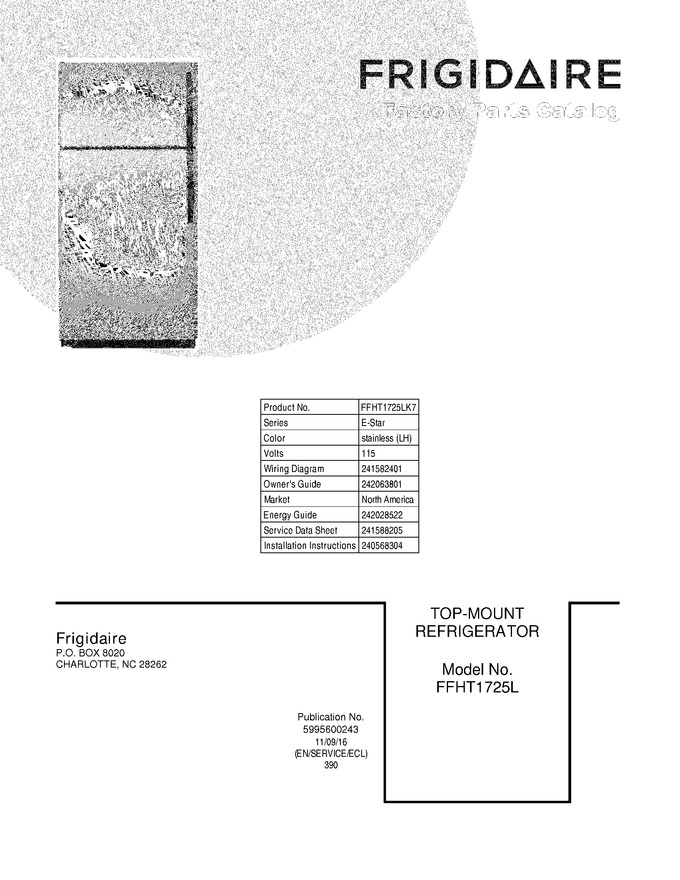 Diagram for FFHT1725LK7