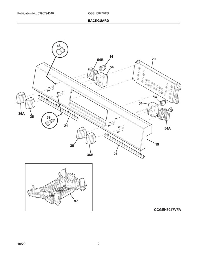 Diagram for CGEH3047VFD