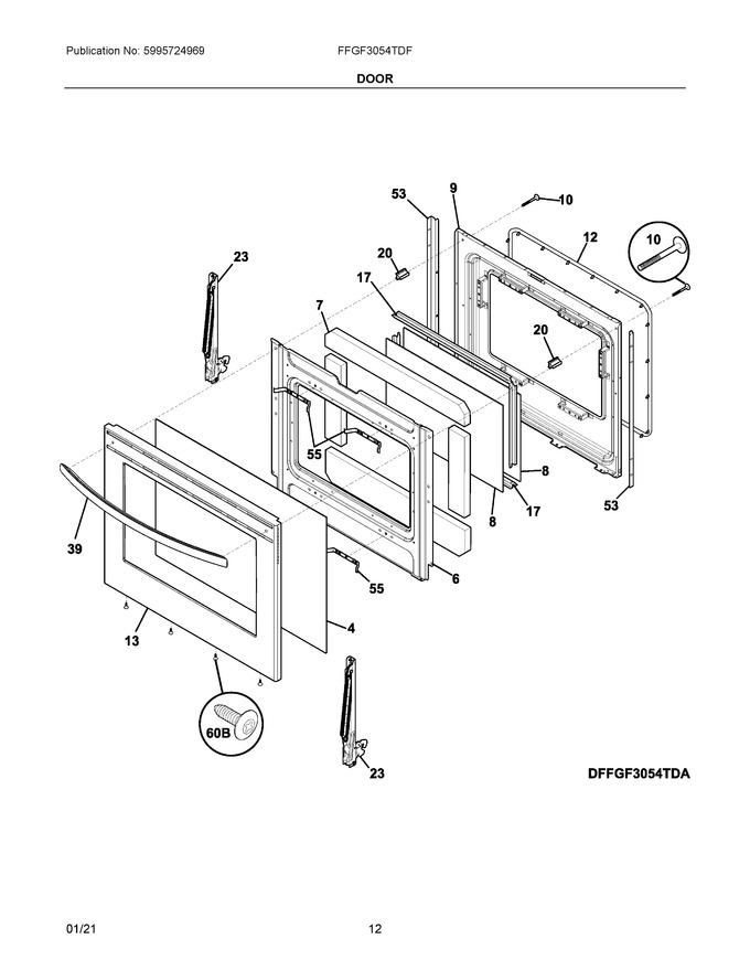 Diagram for FFGF3054TDF