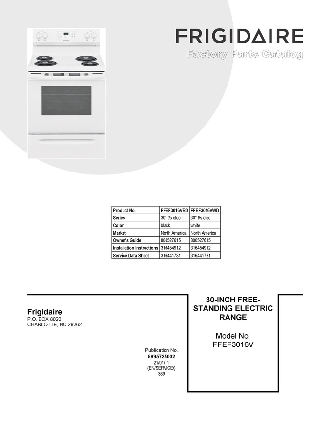 Diagram for FFEF3016VBD