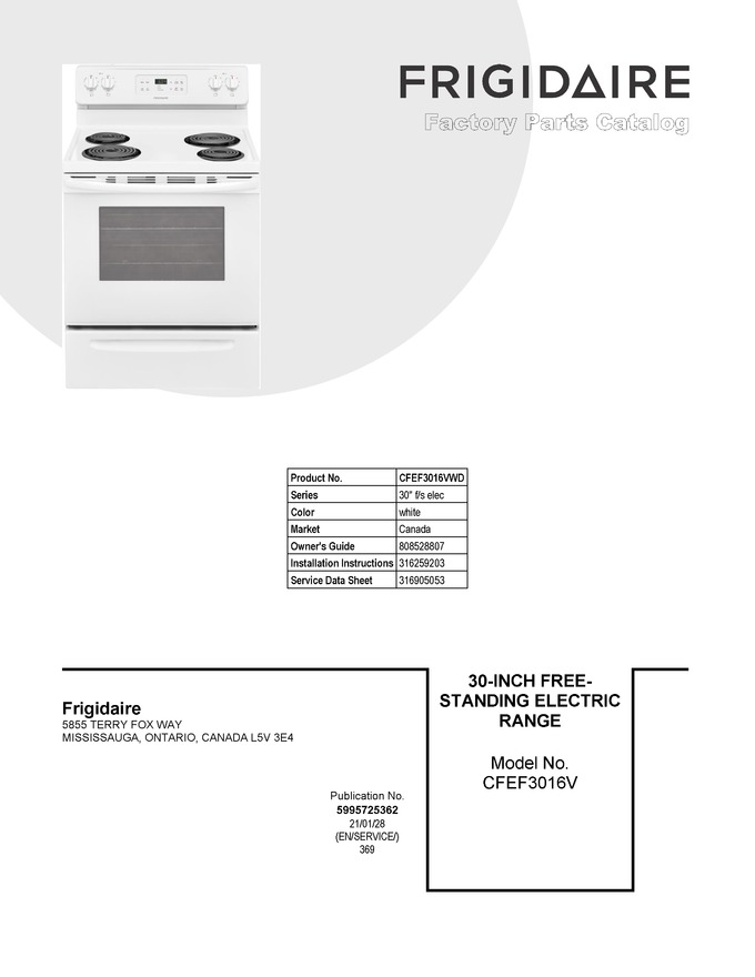 Diagram for CFEF3016VWD
