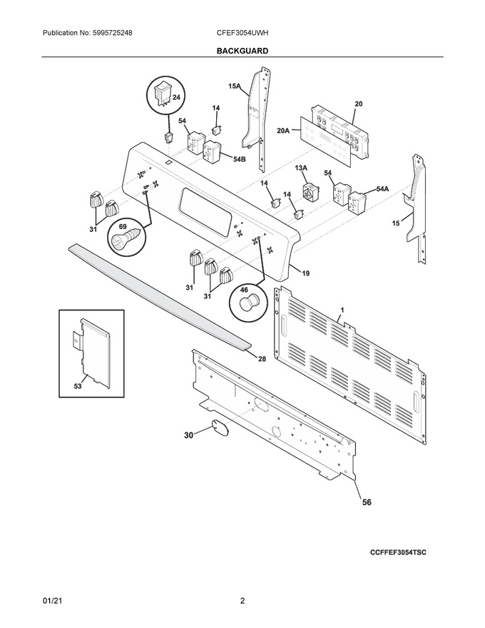 Diagram for CFEF3054UWH