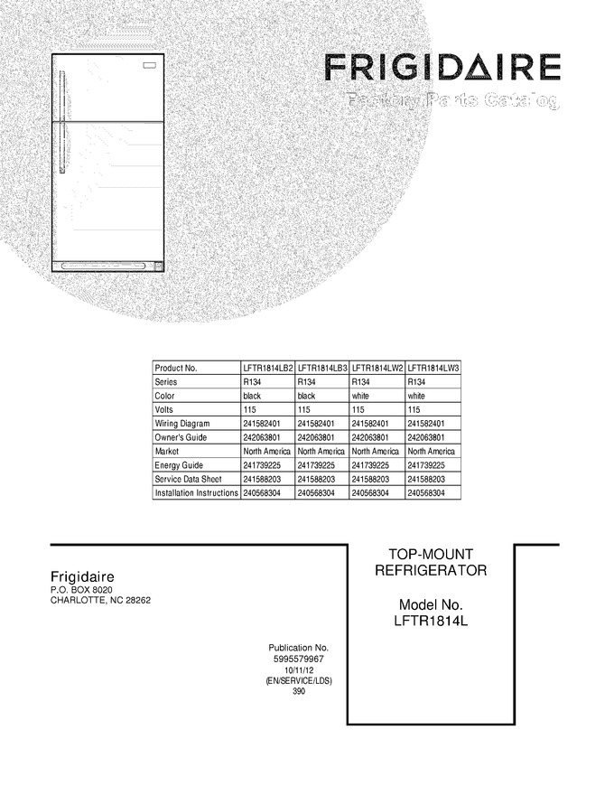 Diagram for LFTR1814LB2