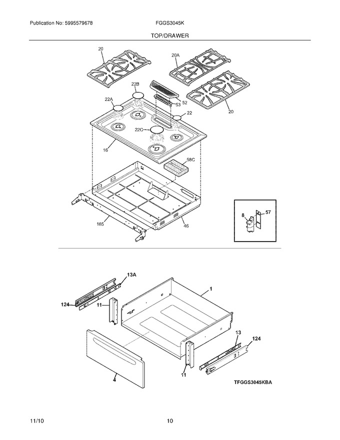 Diagram for FGGS3045KWB