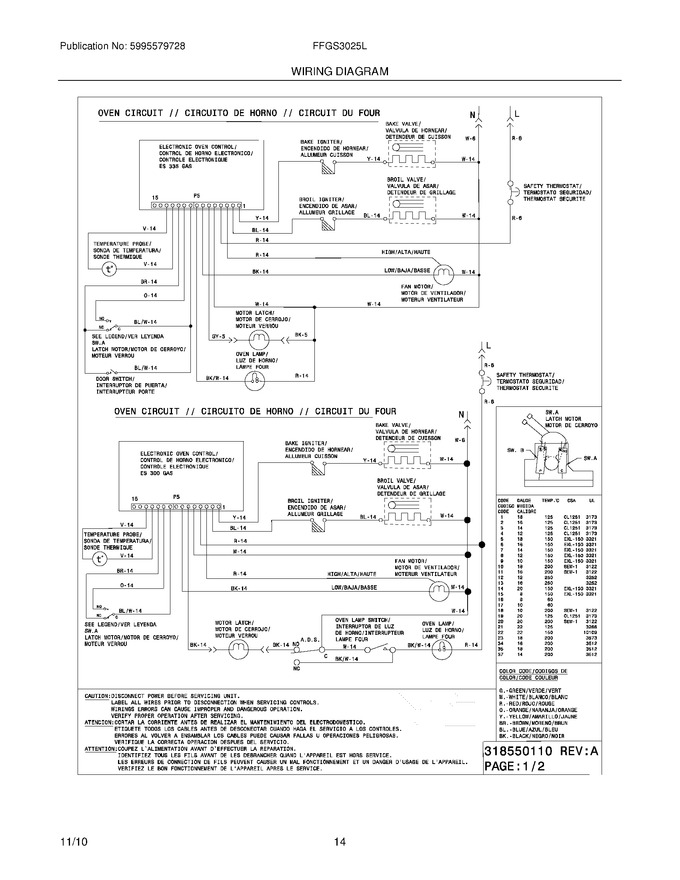 Diagram for FFGS3025LWB