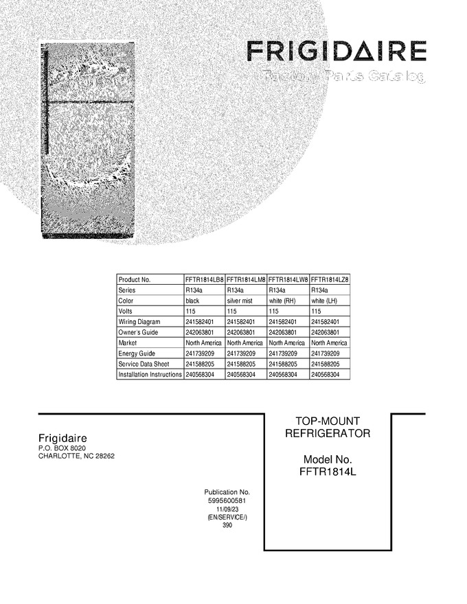Diagram for FFTR1814LM8