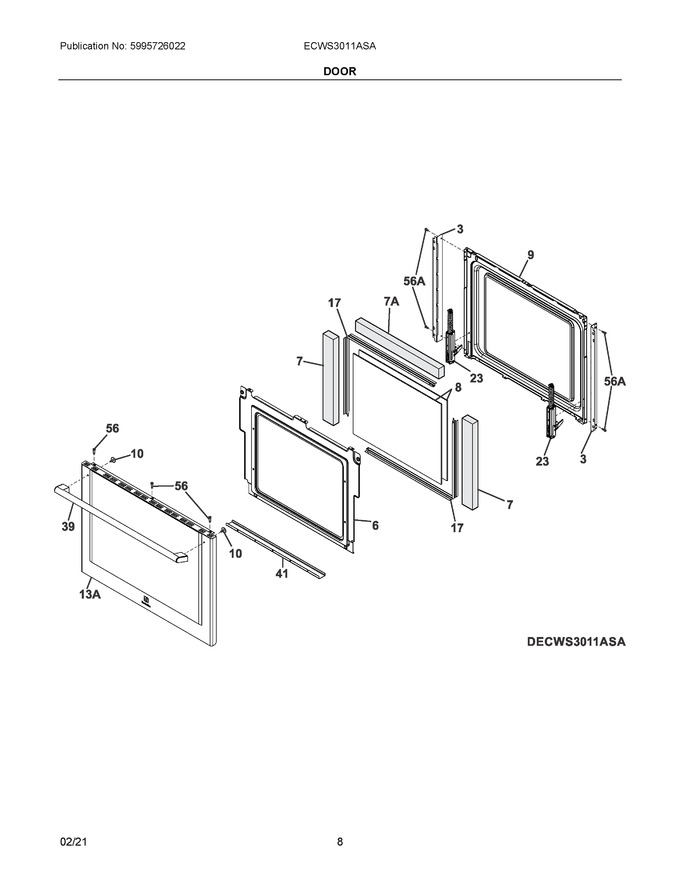 Diagram for ECWS3011ASA