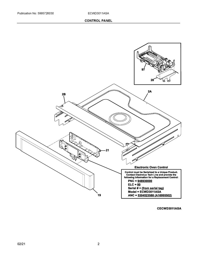 Diagram for ECWD3011ASA