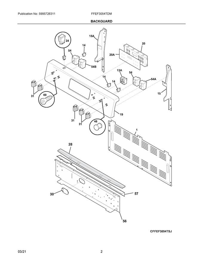 Diagram for FFEF3054TDM