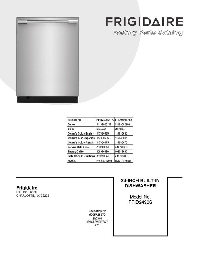 Diagram for FPID2498SF7A