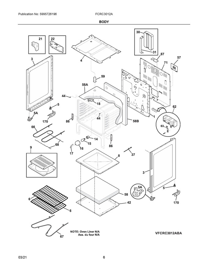 Diagram for FCRC3012AWD