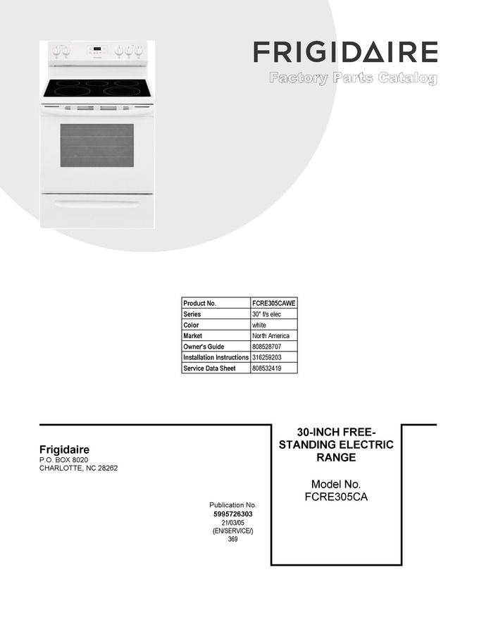 Diagram for FCRE305CAWE