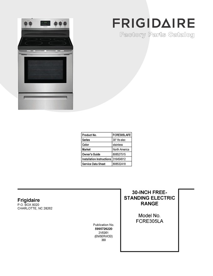 Diagram for FCRE305LAFE