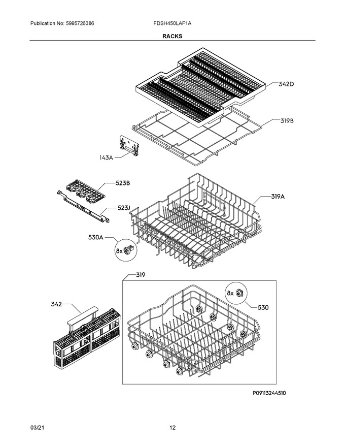 Diagram for FDSH450LAF1A