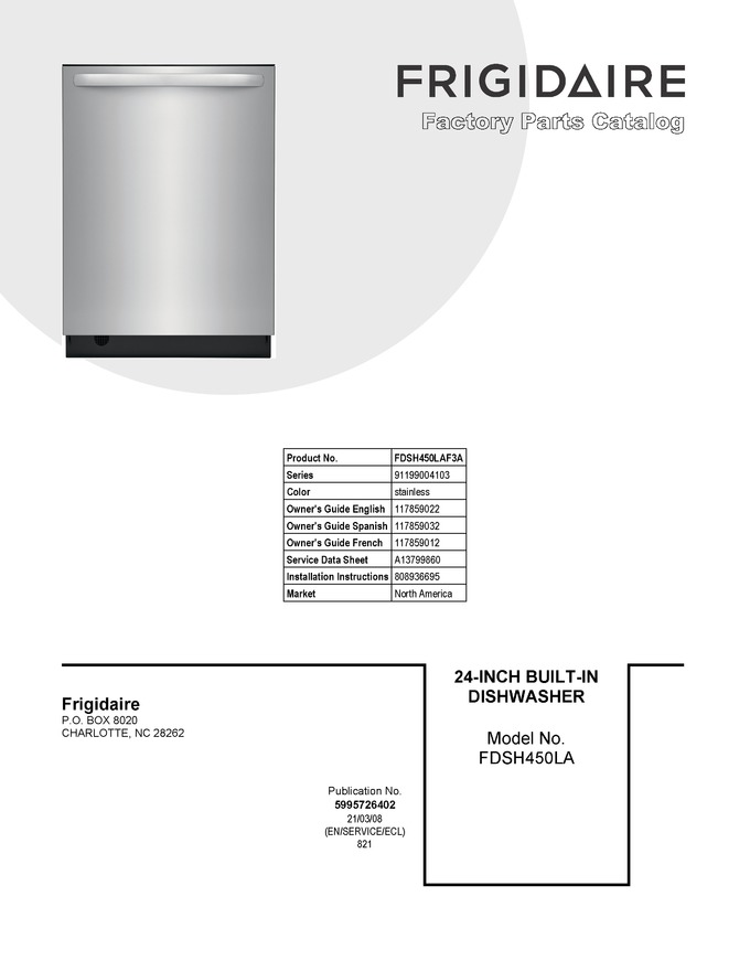 Diagram for FDSH450LAF3A