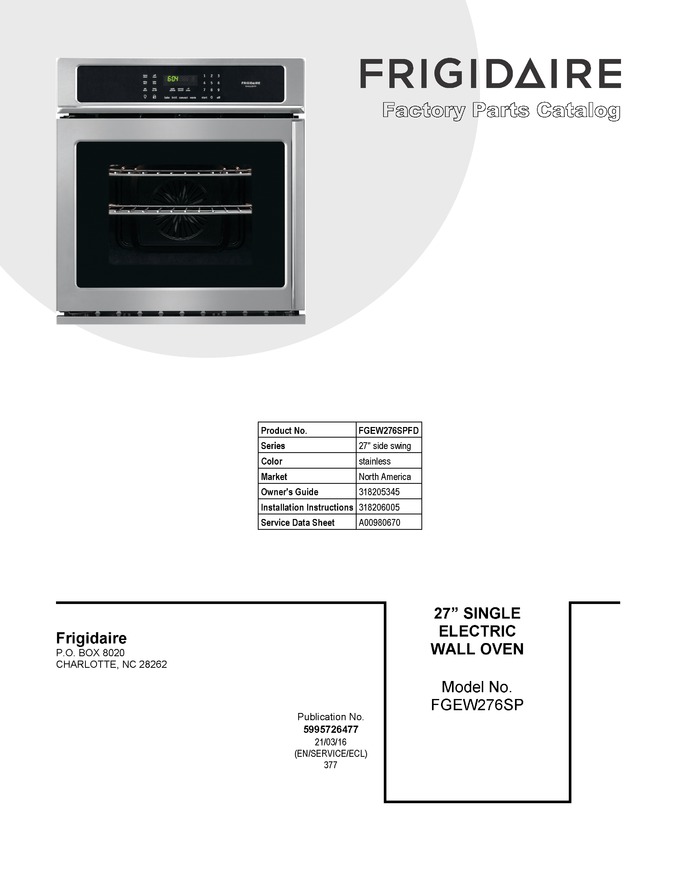 Diagram for FGEW276SPFD