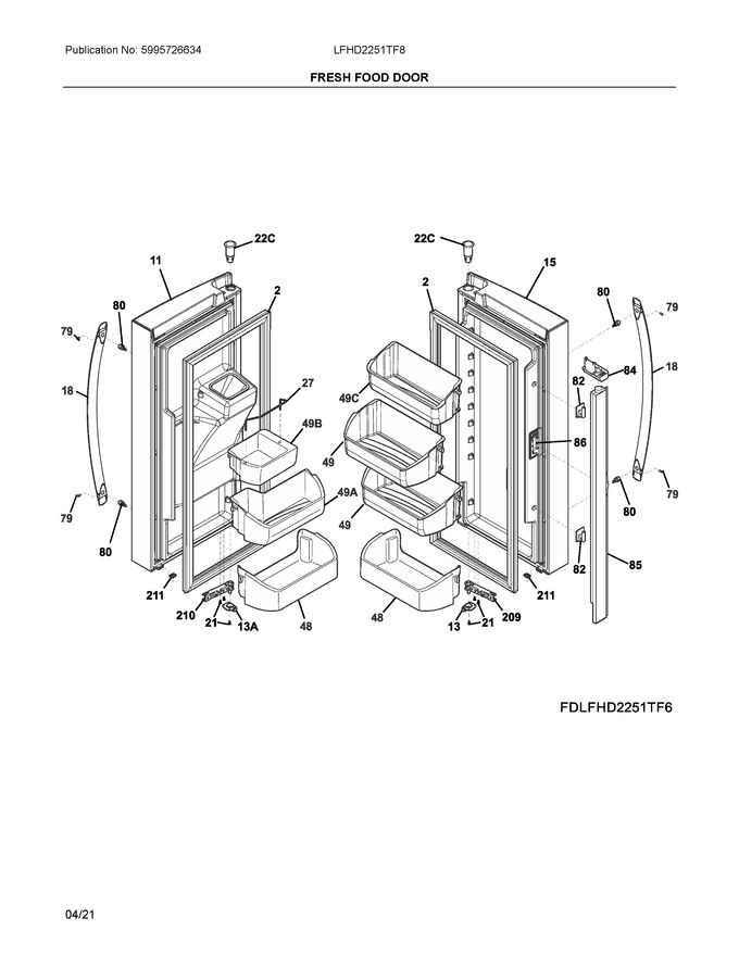 Diagram for LFHD2251TF8