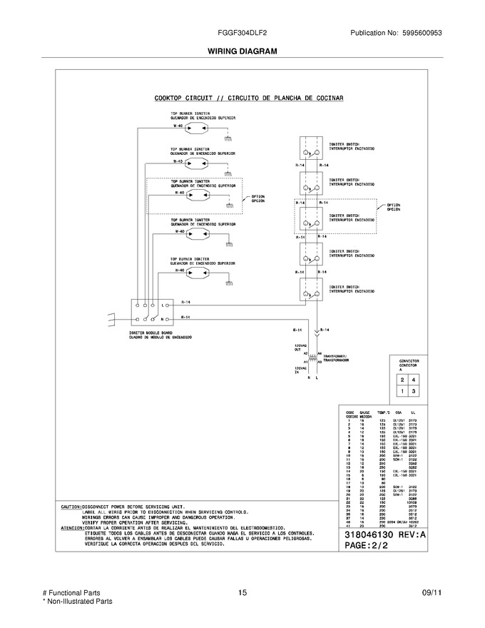 Diagram for FGGF304DLF2