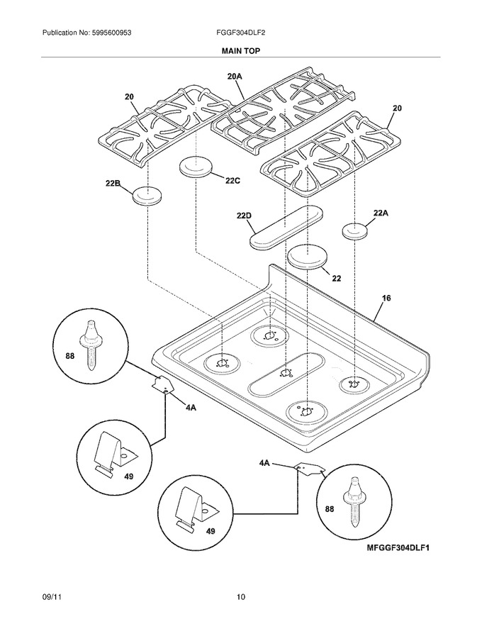 Diagram for FGGF304DLF2