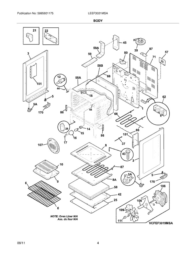 Diagram for LEEF3021MSA