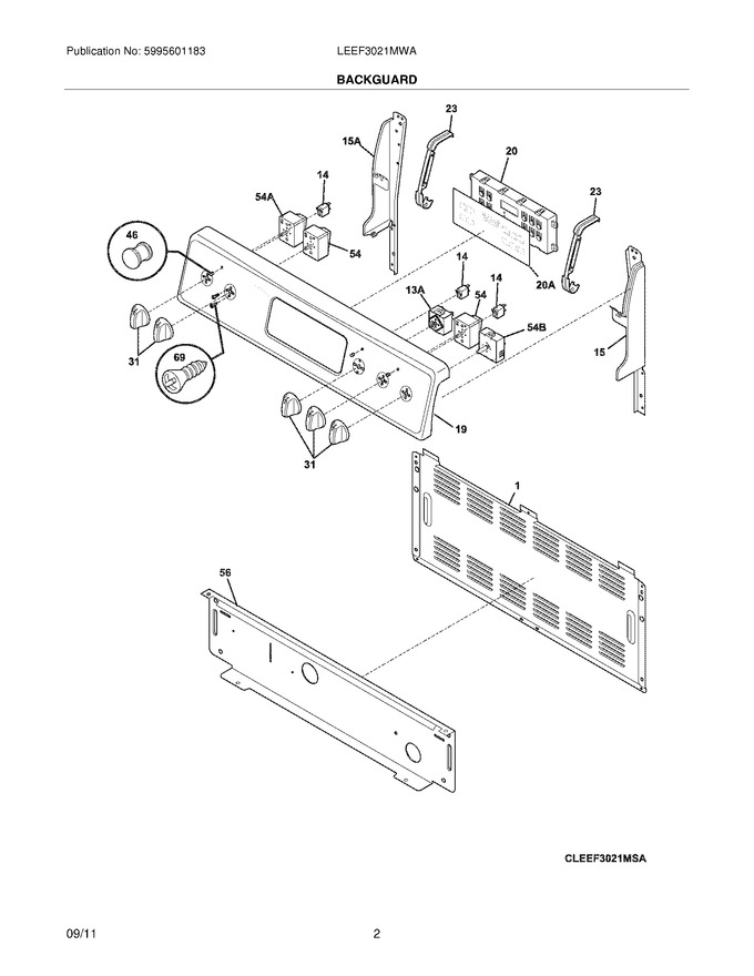Diagram for LEEF3021MWA