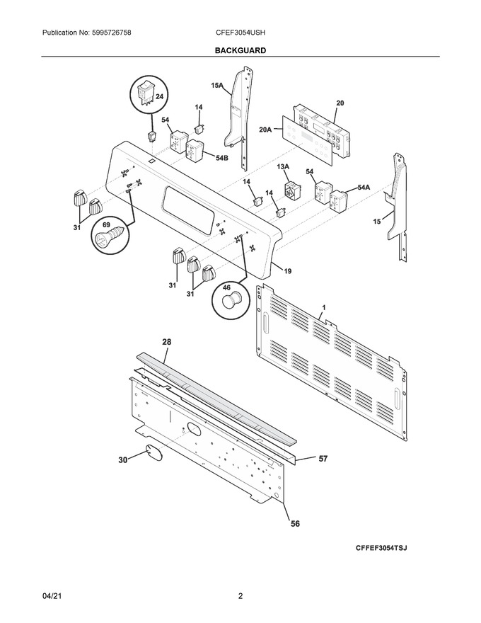 Diagram for CFEF3054USH