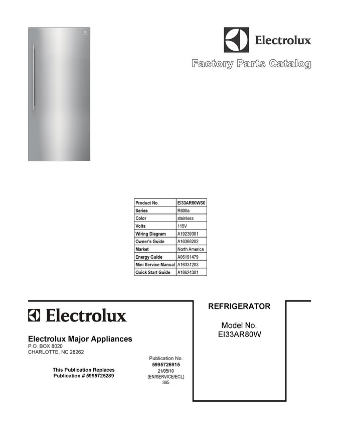 Diagram for EI33AR80WS0