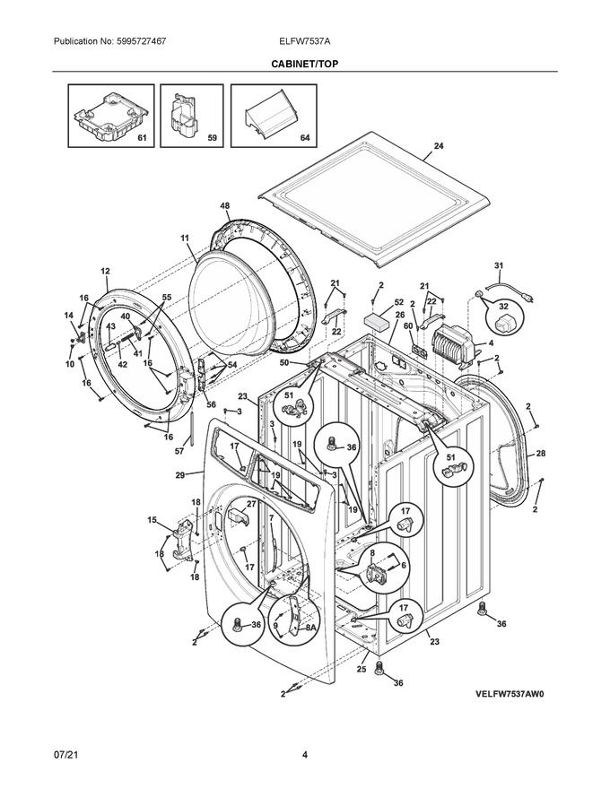 Diagram for ELFW7537AW0