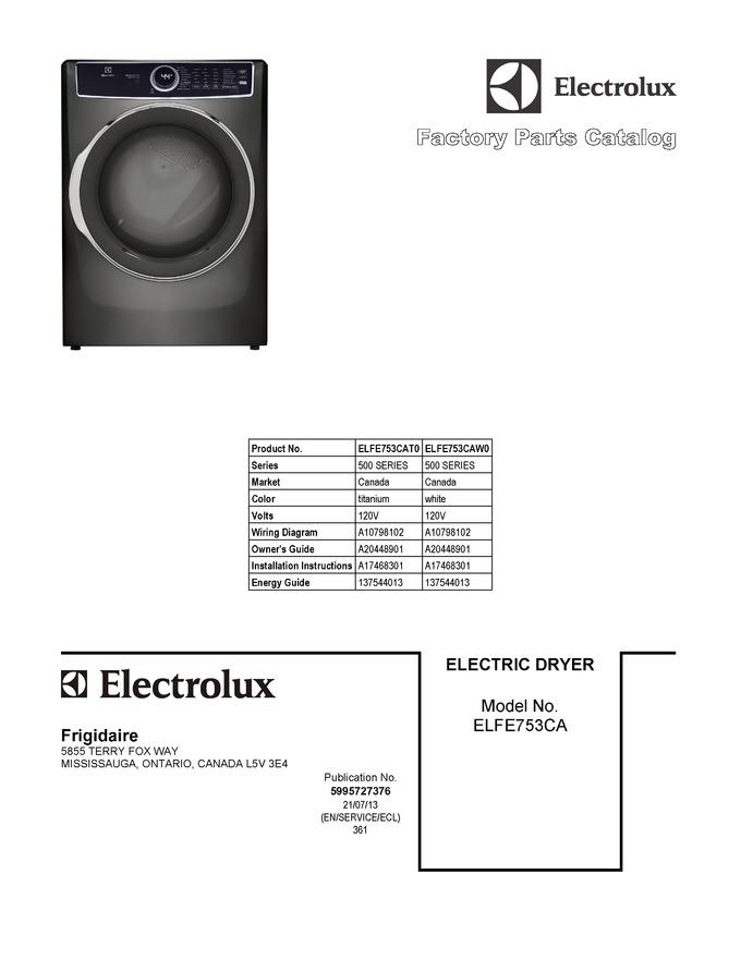 Diagram for ELFE753CAT0