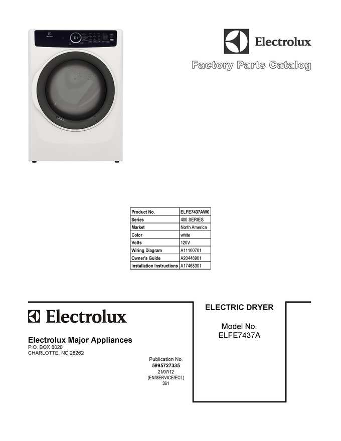 Diagram for ELFE7437AW0
