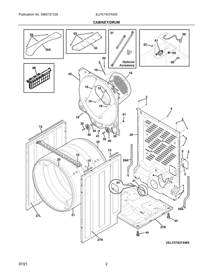 Diagram for ELFE7437AW0