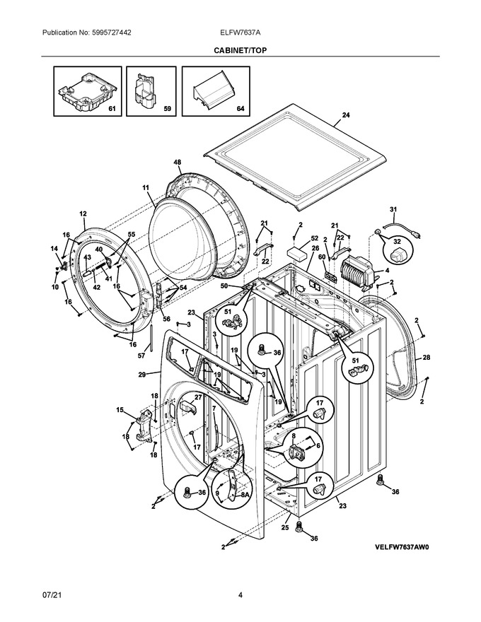 Diagram for ELFW7637AW0