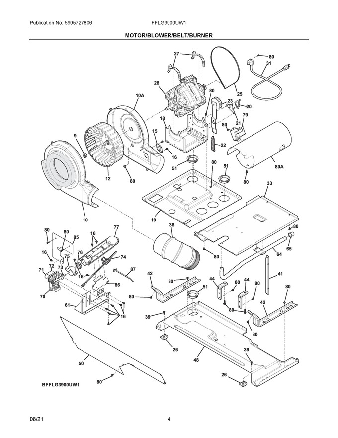 Diagram for FFLG3900UW1