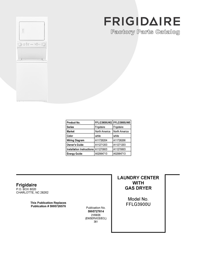 Diagram for FFLG3900UW5