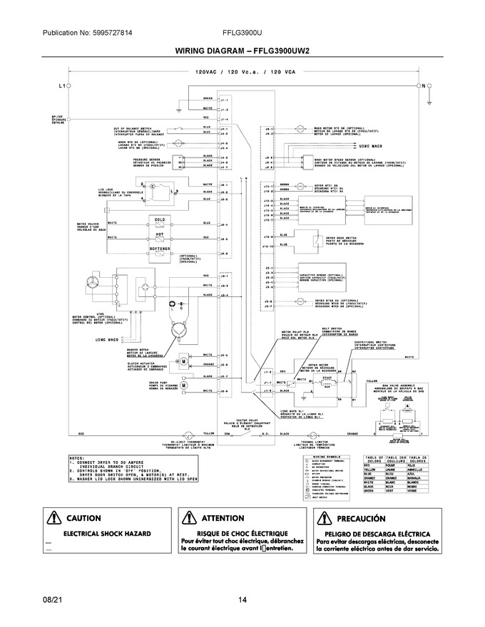 Diagram for FFLG3900UW5