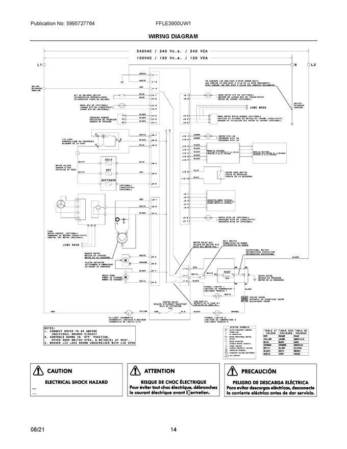 Diagram for FFLE3900UW1