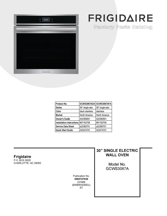 Diagram for GCWS3067AFA