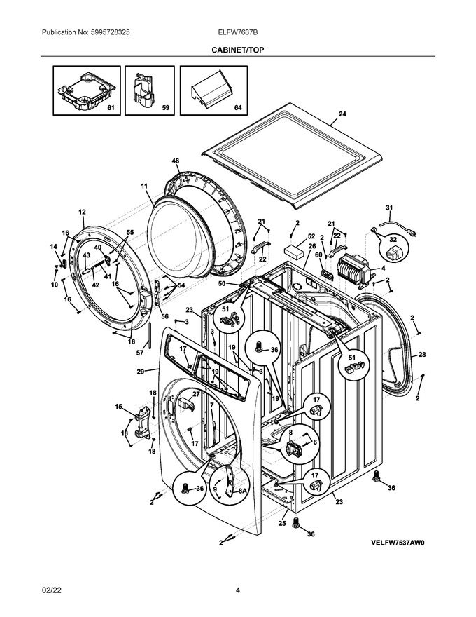 Diagram for ELFW7637BW0