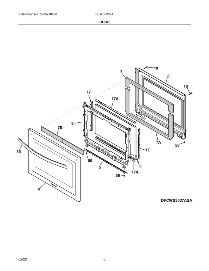 Diagram for FCWS3027AWA