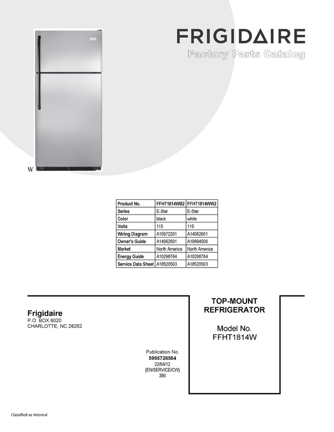 Diagram for FFHT1814WW2