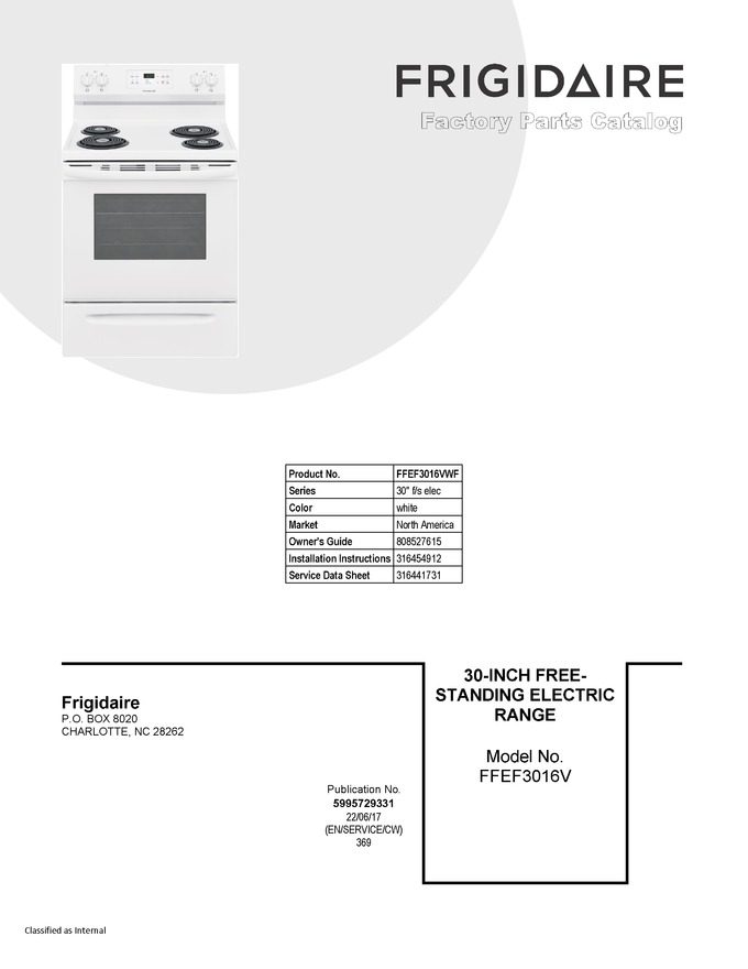 Diagram for FFEF3016VWF