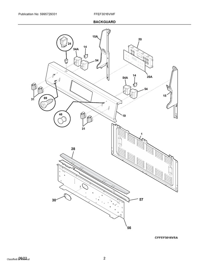 Diagram for FFEF3016VWF