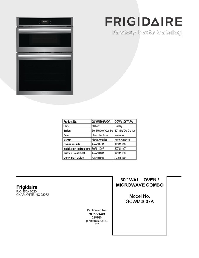 Diagram for GCWM3067ADA