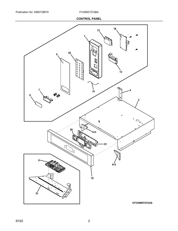 Diagram for FCWM2727ABA